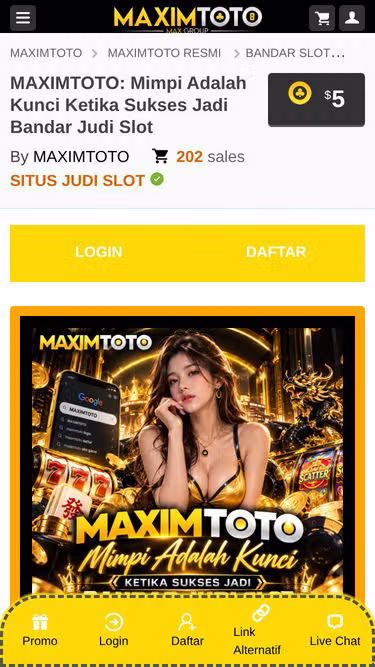 Screenshot of maximtoto.in
