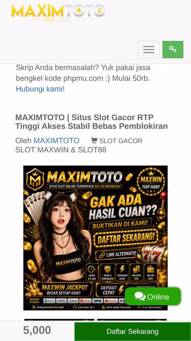 Screenshot of maximtoto.tech