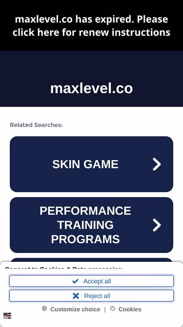 Screenshot of maxlevel.co