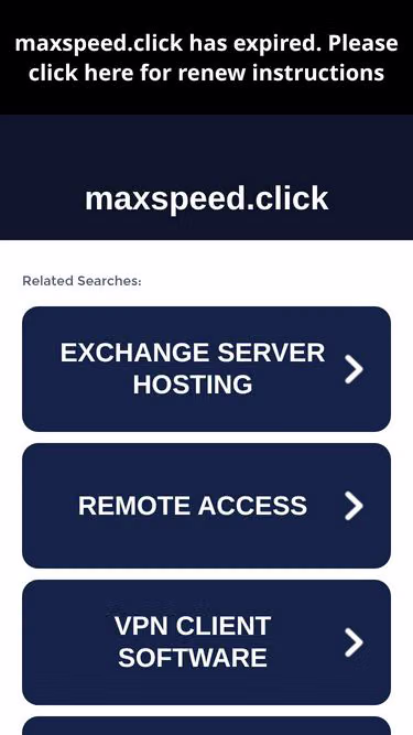 Screenshot of maxspeed.click