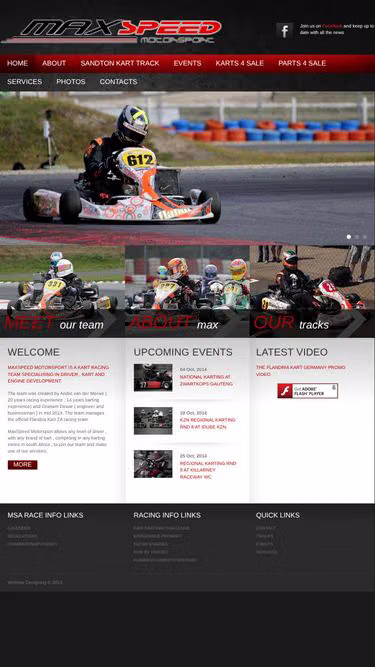 Screenshot of maxspeed.co.za