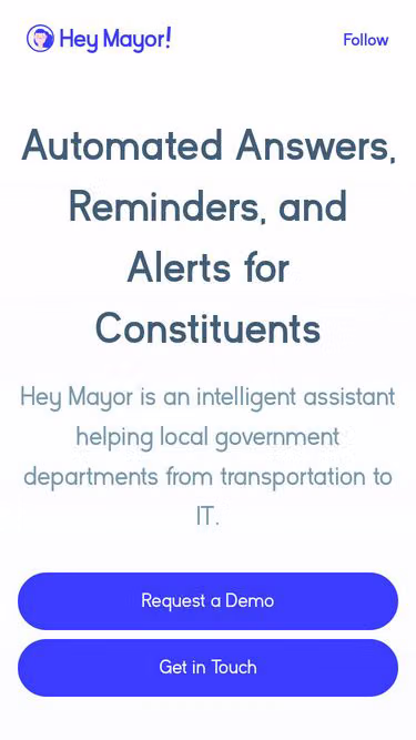Screenshot of mayor.chat