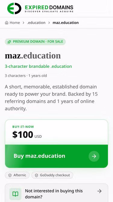 Screenshot of maz.education