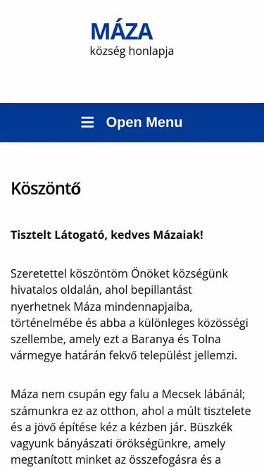 Screenshot of maza.hu