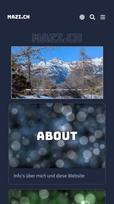 Screenshot of mazi.ch