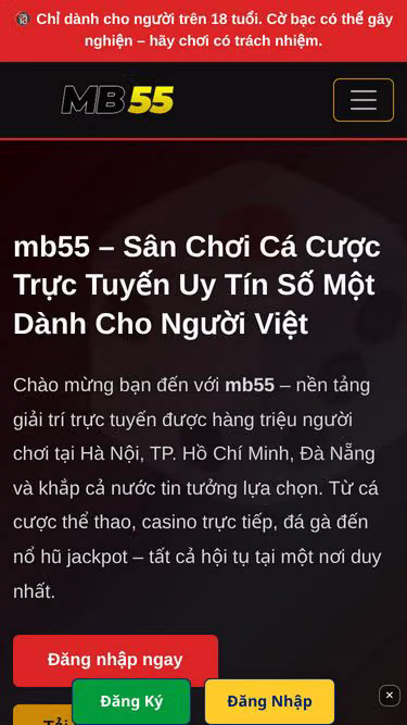 Screenshot of mb55.app