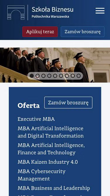 Screenshot of mba.waw.pl