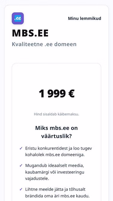 Screenshot of mbs.ee