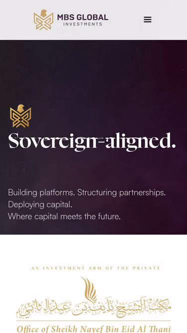 Screenshot of mbs.holdings