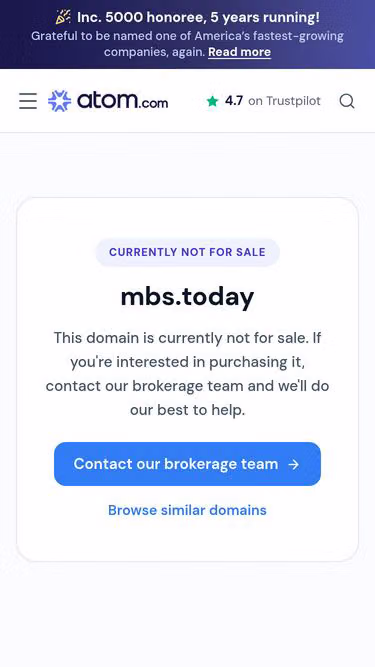 Screenshot of mbs.today