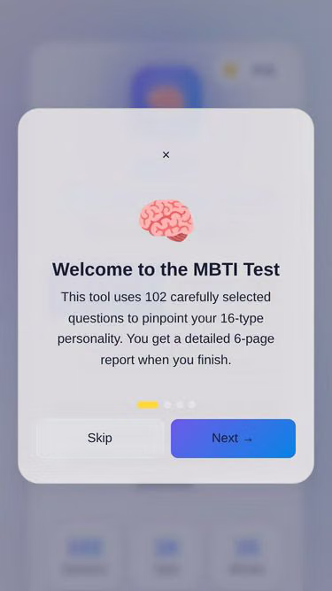 Screenshot of mbti.中国