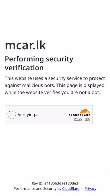 Screenshot of mcar.lk