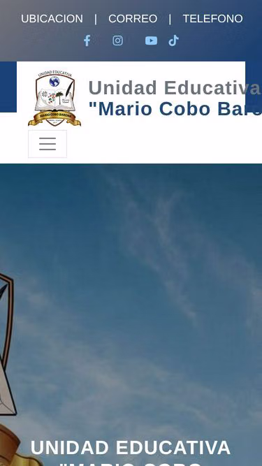 Screenshot of mcb.edu.ec