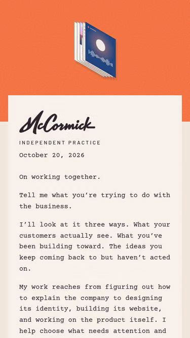 Screenshot of mccormick.works