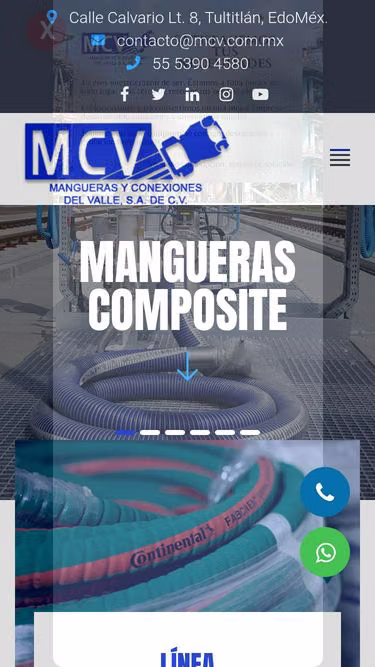 Screenshot of mcv.com.mx
