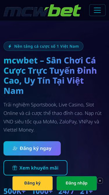 Screenshot of mcwbet.vin