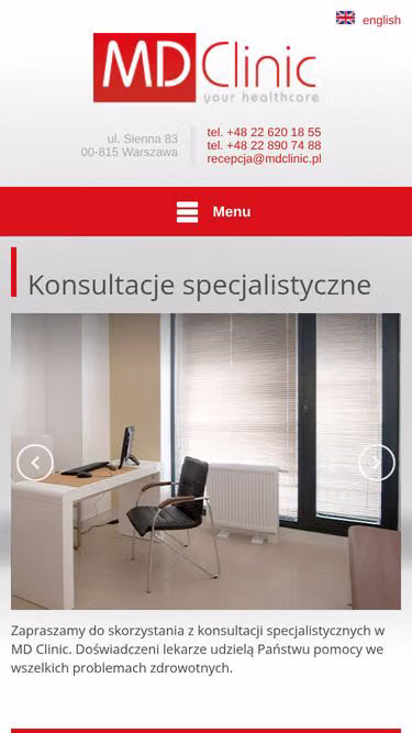 Screenshot of mdclinic.pl