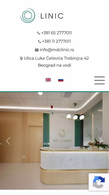 Screenshot of mdclinic.rs