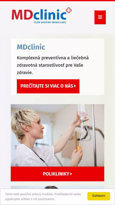 Screenshot of mdclinic.sk