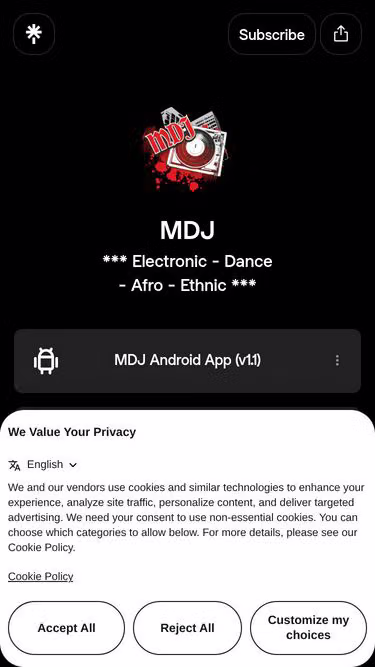 Screenshot of mdj.gr
