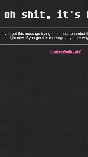 Screenshot of mdk.wtf