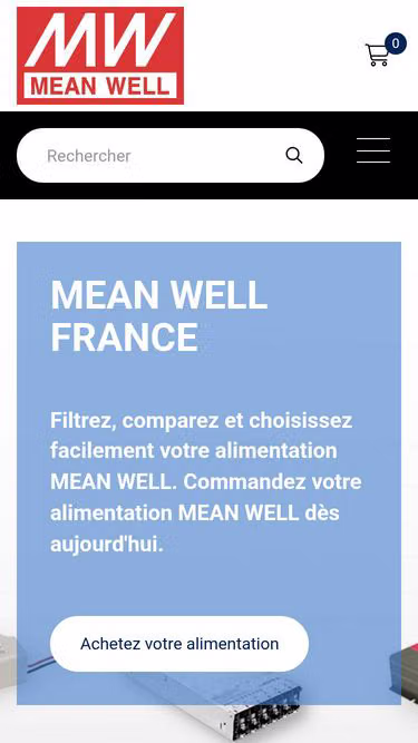 Screenshot of meanwell.fr