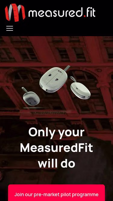 Screenshot of measured.fit