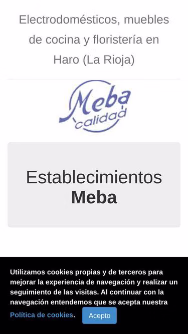 Screenshot of meba.es