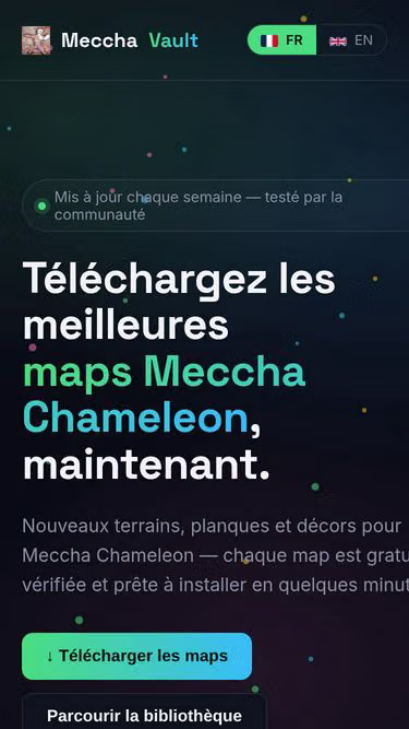 Screenshot of mecchachameleon.fr
