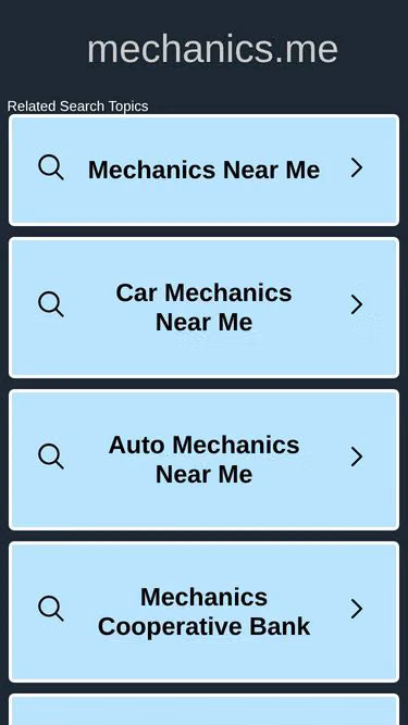 Screenshot of mechanics.me