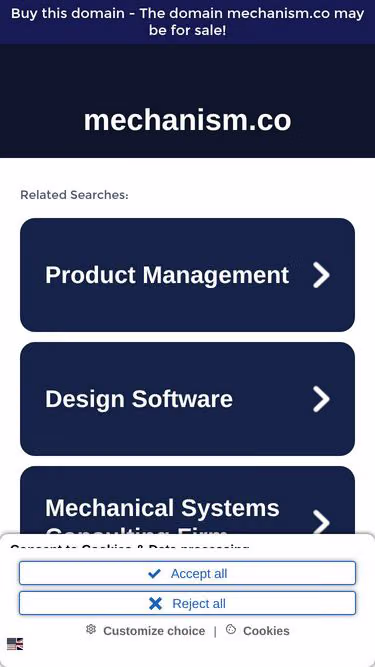 Screenshot of mechanism.co