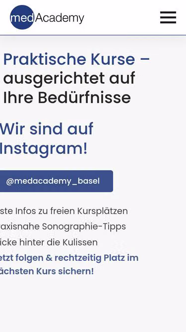 Screenshot of medacademy.ch