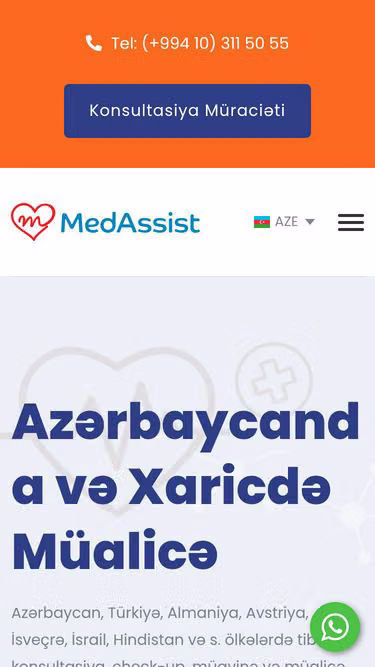Screenshot of medassist.az