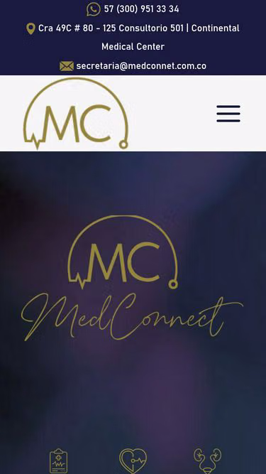 Screenshot of medconnect.com.co