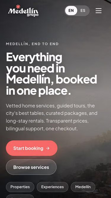 Screenshot of medellin.group