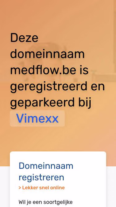 Screenshot of medflow.be