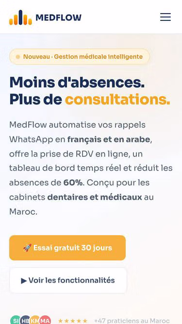 Screenshot of medflow.ma