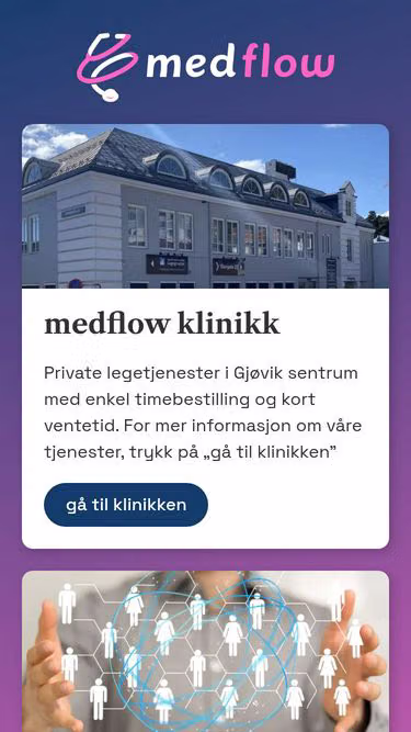 Screenshot of medflow.no
