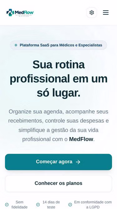 Screenshot of medflow.website