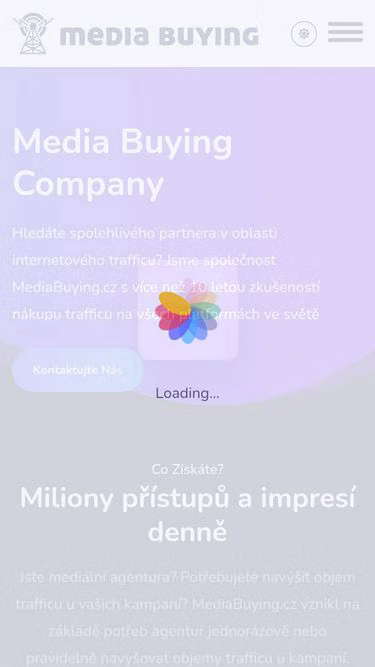 Screenshot of mediabuying.cz