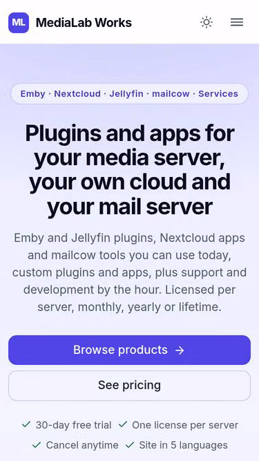 Screenshot of medialab.works