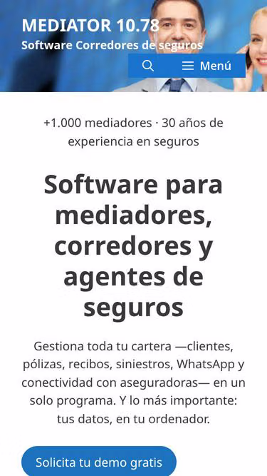 Screenshot of mediator.es