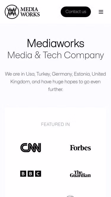 Screenshot of mediaworks.com.tr