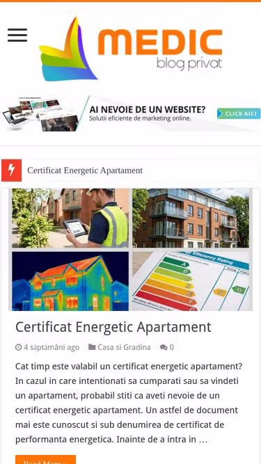 Screenshot of medic.com.ro