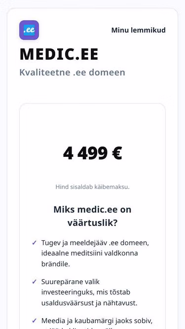 Screenshot of medic.ee