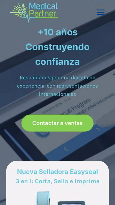 Screenshot of medicalpartner.cl