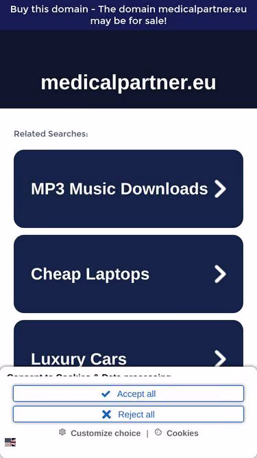Screenshot of medicalpartner.eu