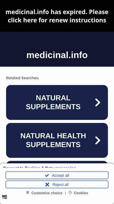 Screenshot of medicinal.info