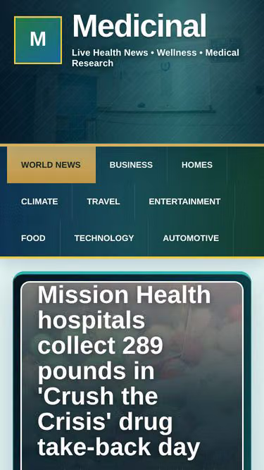 Screenshot of medicinal.us