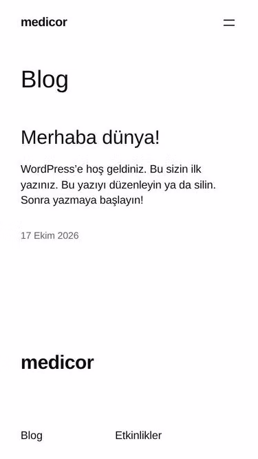 Screenshot of medicor.tr